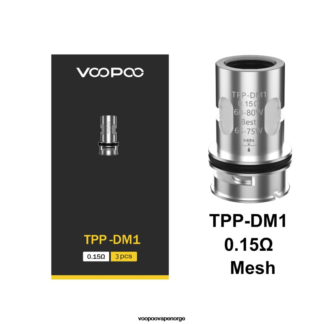 VOOPOO TPP spoler (3 stk) 64N0H585 tpp-dm1 - VOOPOO Vape Gene Norge