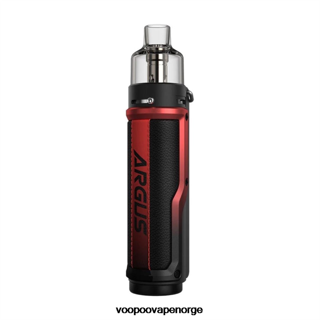 VOOPOO ARGUS X sett 64N0H131 litchi skinn-rød - VOOPOO Vape Juice Norge