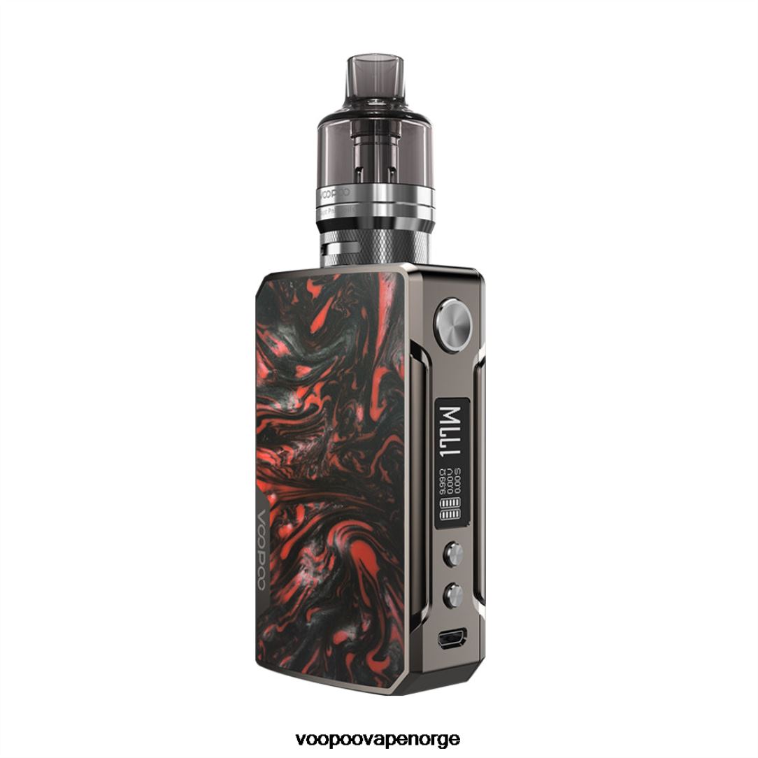 VOOPOO DRAG 2 oppdater utgaven 64N0H322 platina-skarlagenrød - VOOPOO Vape Pods