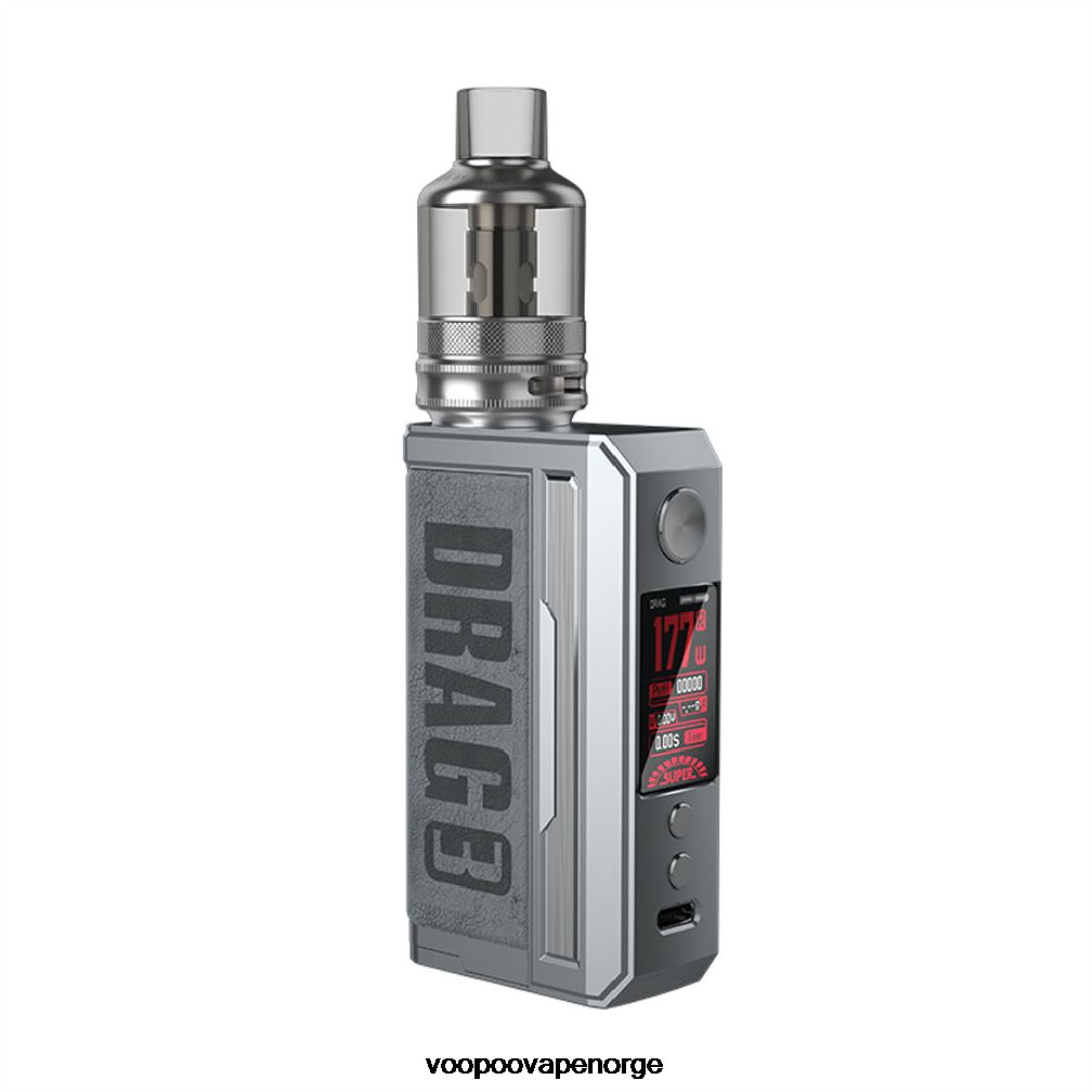 VOOPOO DRAG 3 boks mod sett 64N0H155 røykgrå - VOOPOO Vape Gene Norge