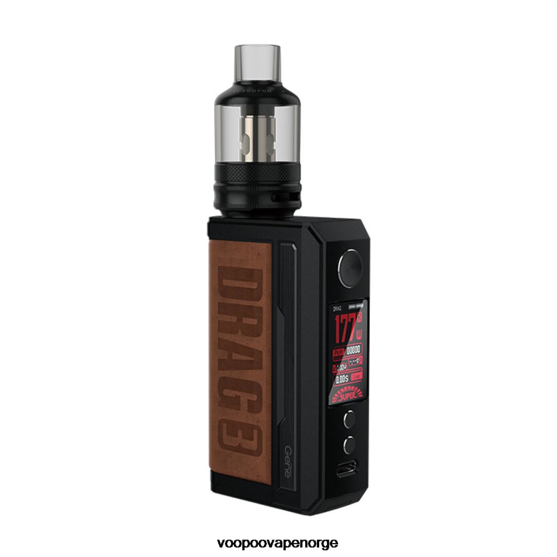 VOOPOO DRAG 3 boks mod sett 64N0H250 sandbrun - VOOPOO Vape Oslo