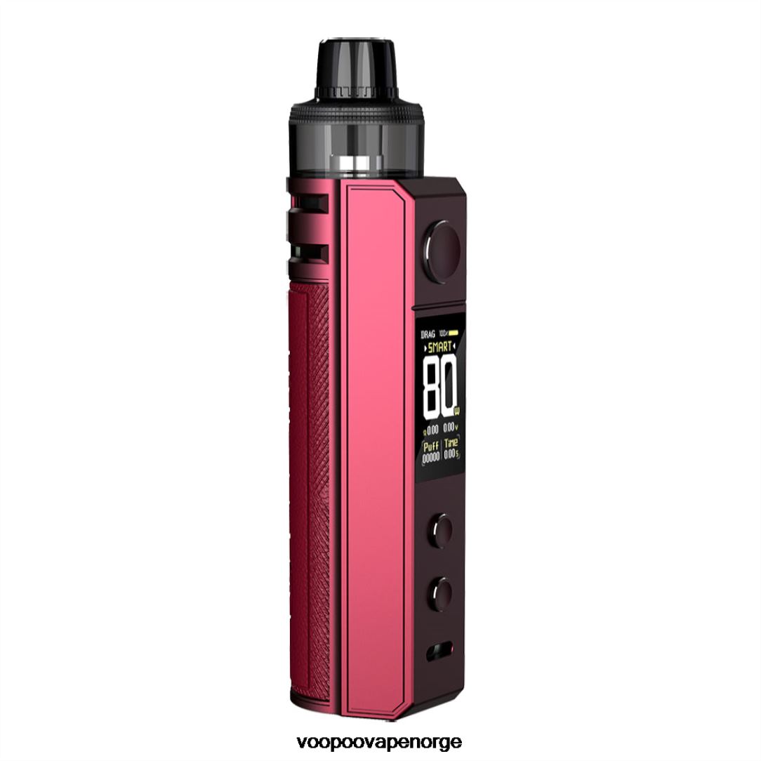 VOOPOO DRAG H80S podsett 64N0H154 plomme rød - VOOPOO Vape Argus Norge