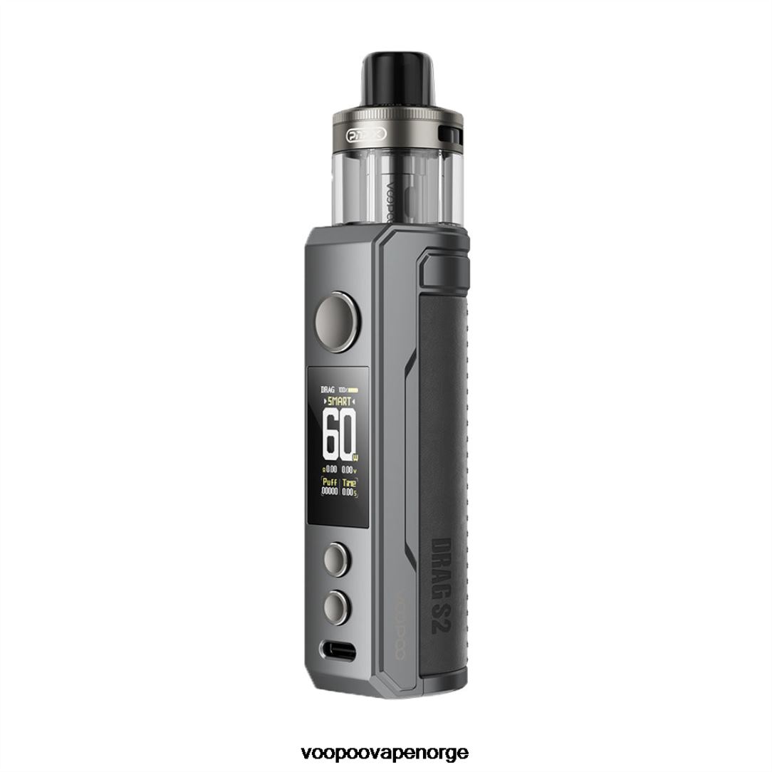 VOOPOO DRAG S2 pod mod sett 64N0H260 grått metall - VOOPOO Vape Oslo