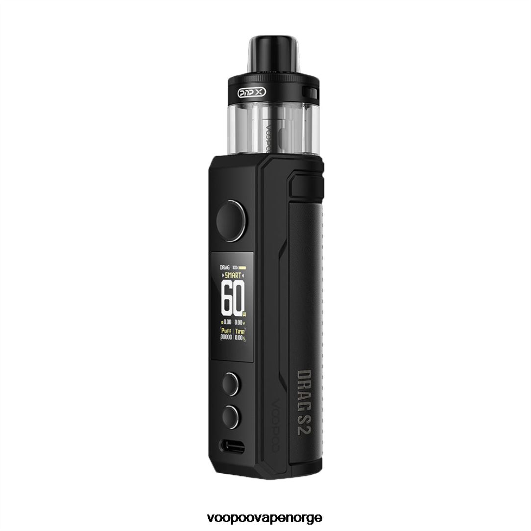 VOOPOO DRAG S2 pod mod sett 64N0H261 spray svart - VOOPOO Vape Juice Norge