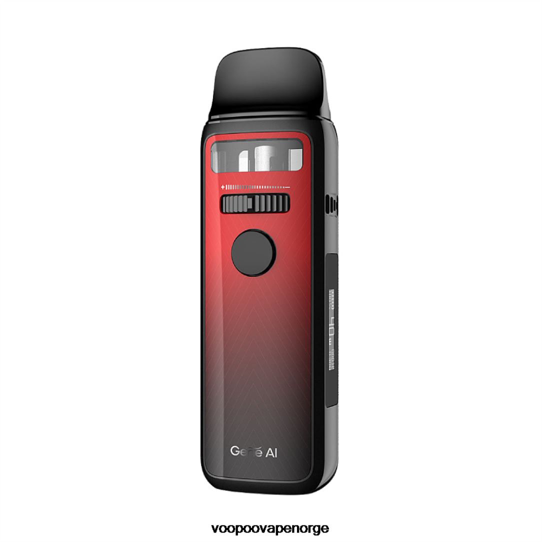 VOOPOO VINCI 3 pod mod sett 64N0H361 nordlys rød - VOOPOO Vape Juice Norge